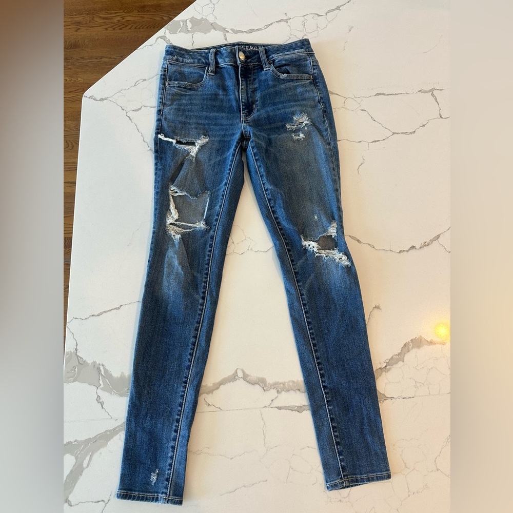 American Eagle Ripped Skinny Jeans